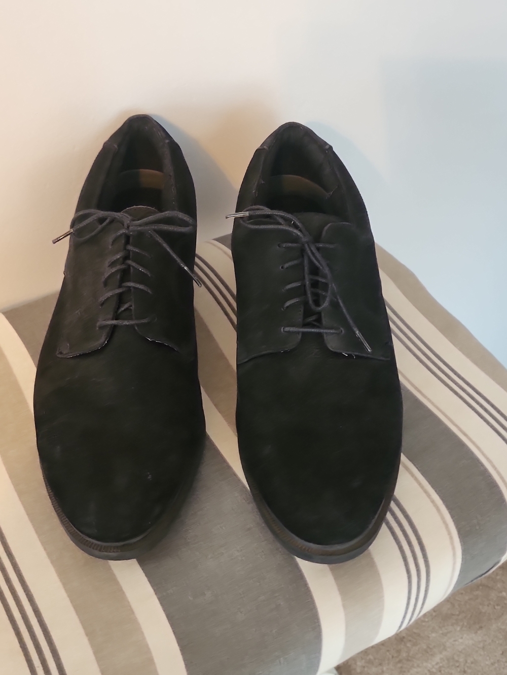 Deer Stags Men's Black Suede Derby Shoes